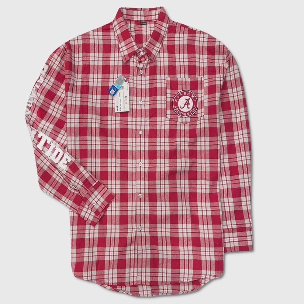 University Of Alabama Crimson Tide / Flannel Shirt - NWT Mens Large - #49332-J1